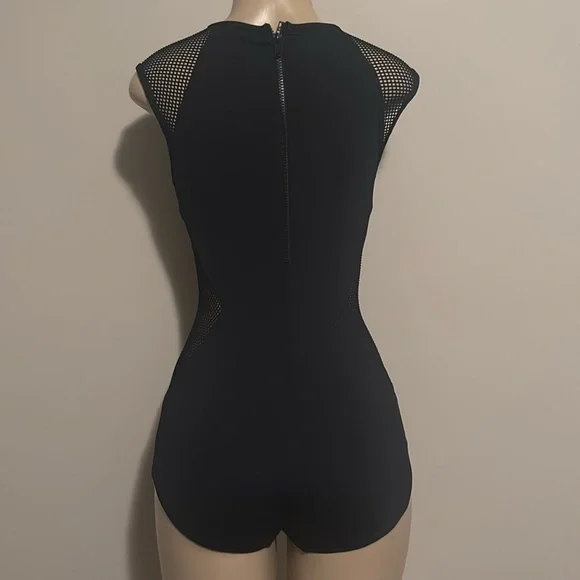 Carmen Marc Valvo City Slick High Neck One Piece Swimsuit - Picture 5 of 6
